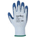 Portwest A100 Grip Glove - Latex, Grey/Blue