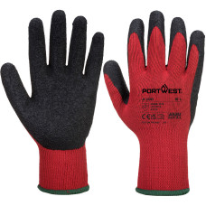 Portwest A100 Guanto Grip - Lattice, Rosso/Nero