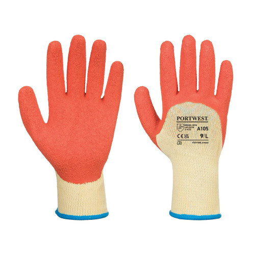 Portwest A105 Extra Grip Glove, Yellow/Orange