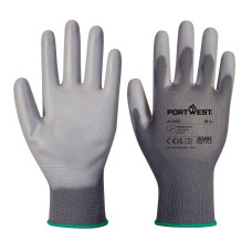 Portwest A120 PU Palm Gloves, Grey