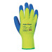 PORTWEST A145 Thermal Grip Pleated Latex Glove, Yellow/Black PORTWEST A145 Thermal Grip Pleated Latex Glove, Yellow/Black