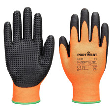 Portwest A148O8R Guanto Micra 13 Nitrile Arancione/Nero