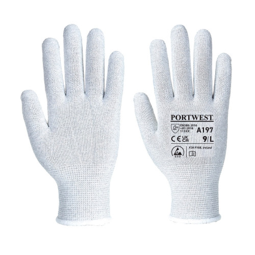 Portwest A197 Antistatic Shell Glove, Grey M