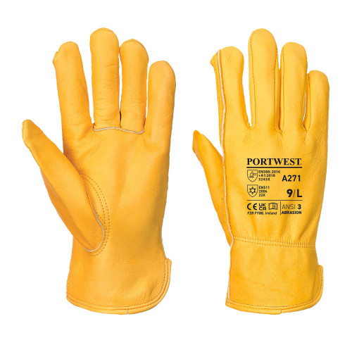 Portwest A271 Lined Driver Glove, Brown Portwest A271 Lined Driver Glove, Brown
