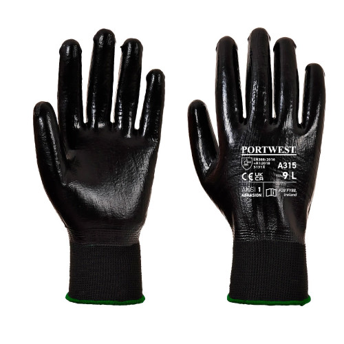 Portwest A315 Grip All-Flex Glove, Black