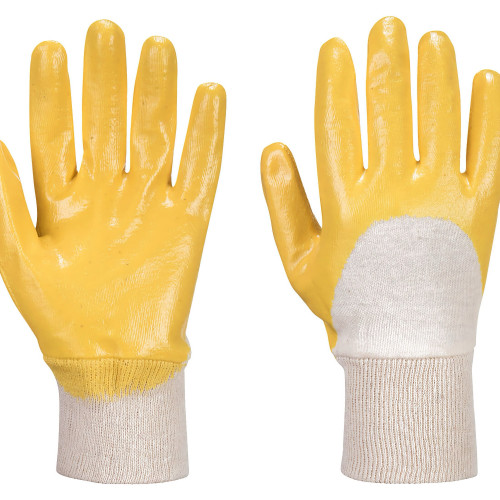PORTWEST A330 3/4 Coated Nitrile Glove, Yellow