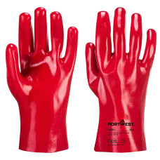 Portwest A427 Guanti in PVC, Rosso