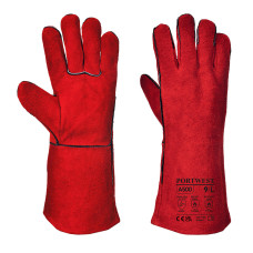 Portwest A500 Welding Gloves, Red