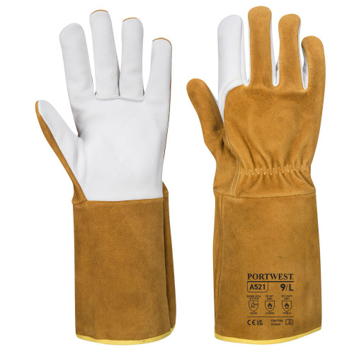 Portwest A521 Guanto da saldatura TIG Ultra, Marrone Portwest A521 Guanto da saldatura TIG Ultra, Marrone
