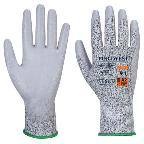 PORTWEST A620 Cut B13 PU Glove, Grey