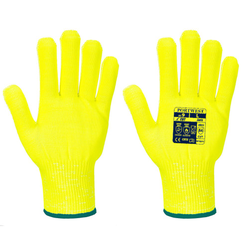 PORTWEST A688 Cut D13 Viz-Tex Liner Glove, Yellow PORTWEST A688 Cut D13 Viz-Tex Liner Glove, Yellow