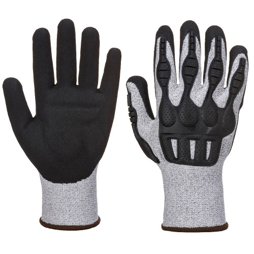 Portwest A723 Impact Cut Resistant Glove, Grey/Black Portwest A723 Impact Cut Resistant Glove, Grey/Black