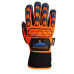 Portwest A726 Pro Aqua-Seal Gloves, Orange/Blue