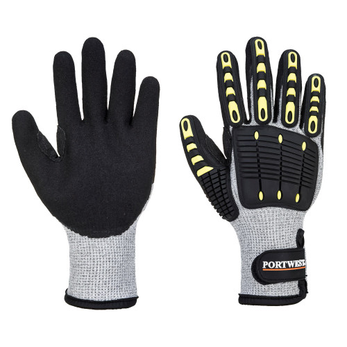 Portwest A729 Thermal Impact Cut Resistant Gloves, Grey/Black Portwest A729 Thermal Impact Cut Resistant Gloves, Grey/Black
