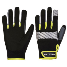 Portwest A770 PW3 General Purpose Glove, Black/Yellow