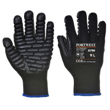 Portwest A790 Anti-Vibration Gloves, Black