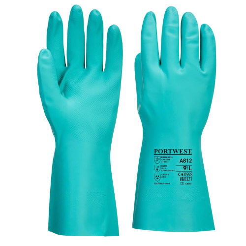 Portwest A812 Guanto protezione chimica Nitrosafe Plus, Verde Portwest A812 Guanto protezione chimica Nitrosafe Plus, Verde