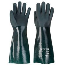 Portwest A845 Double Armor PVC Glove 45cm, Green
