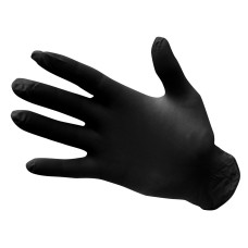 PORTWEST A925 3.5 mm Nitrile Powder Free Disposable Glove (Pk100), Black