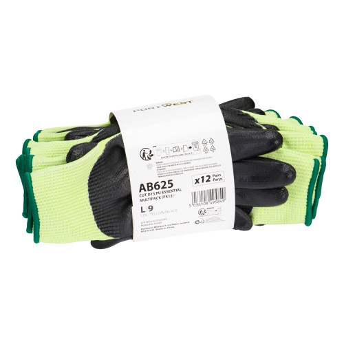 Portwest AB625Y8R Essential Multipack in PU Cut D13 (pack of 12) Portwest AB625Y8R Essential Multipack in PU Cut D13 (pack of 12)