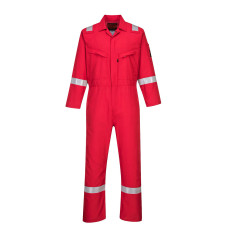 Portwest AF73 Silver Araflame Suit, Red