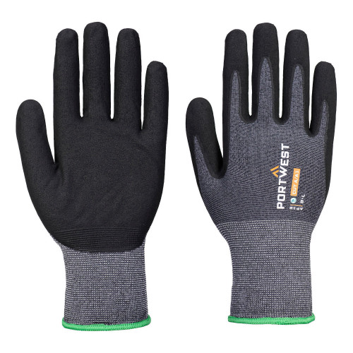 Portwest AP12 SG Grip15 Eco Nitrile Glove (Pk12), Grey/Black Portwest AP12 SG Grip15 Eco Nitrile Glove (Pk12), Grey/Black