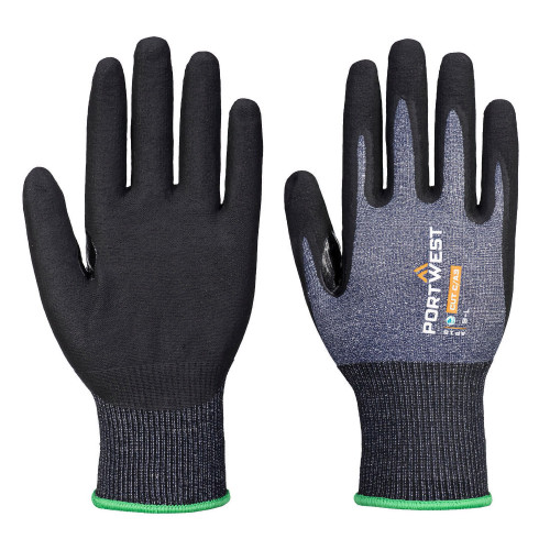 Portwest AP18 SG Cut C15 Eco Nitrile Glove (Pk12), Blue/Black Portwest AP18 SG Cut C15 Eco Nitrile Glove (Pk12), Blue/Black