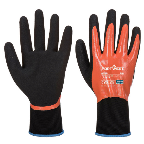Portwest AP30 Dermi Pro Glove, Orange/Black