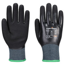 Portwest AP53BKR Nitrile Knitwrist Glove Black