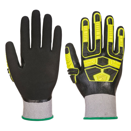 Portwest AP55 Protezione da impatto taglio HR impermeabile, Grigio/Nero