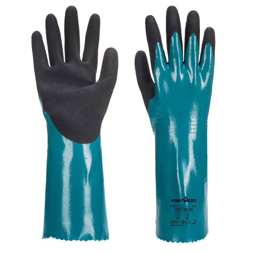Portwest AP60 Sandy Grip Lite Gauntlet, Blue/Black