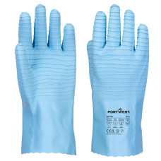 Portwest AP75 FD Chem B latex glove, Blue