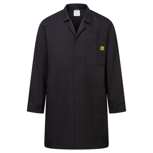 Portwest AS10 Anti-Static ESD Coat, Blue Hamilton S Portwest AS10 Anti-Static ESD Coat, Blue Hamilton S
