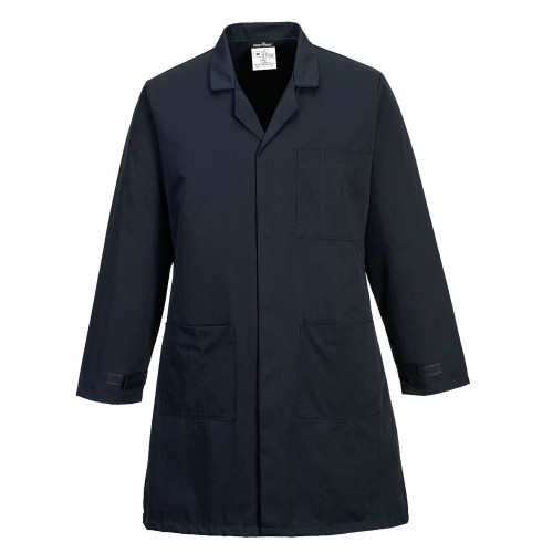 Portwest AS10 Anti-Static ESD Coat, Blue Navy XXXL Portwest AS10 Anti-Static ESD Coat, Blue Navy XXXL