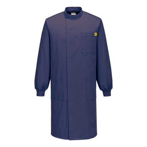 Portwest AS15 Anti-Static ESD Coat, Blue Navy S Portwest AS15 Anti-Static ESD Coat, Blue Navy S