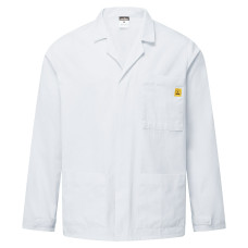 Portwest AS18 Anti-Static ESD Coat, White L
