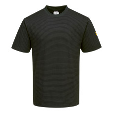 Portwest AS20 Anti-Static ESD T-Shirt S/S, Black L