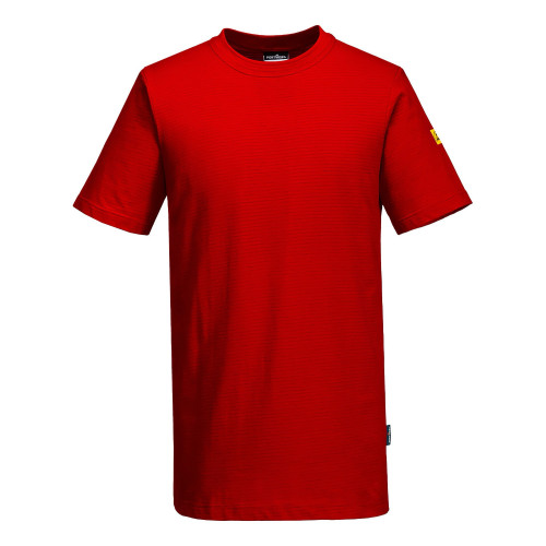Portwest AS20 Anti-Static ESD T-Shirt S/S, Red XL