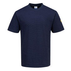 Portwest AS20 Anti-Static ESD T-Shirt S/S, Navy Blue L