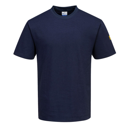 Portwest AS20 Anti-Static ESD T-Shirt S/S, Navy Blue M