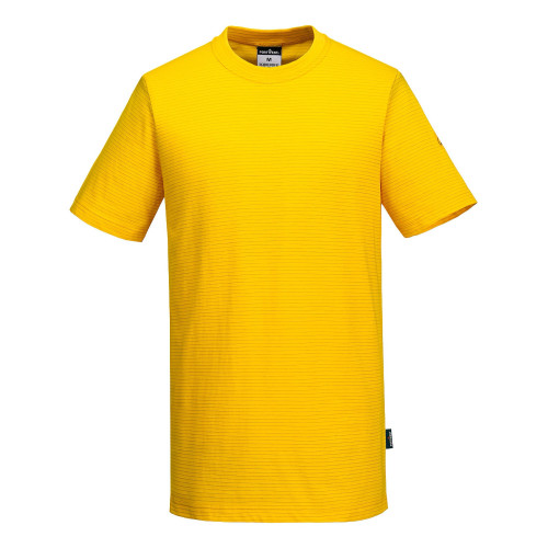 Portwest AS20 Anti-Static ESD T-Shirt S/S, Yellow S
