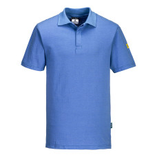 Portwest AS21 Anti-Static ESD Polo Shirt S/S, Hamilton Blue L