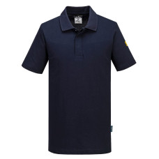 Portwest AS21 Anti-Static ESD Polo Shirt S/S, Navy Blue L