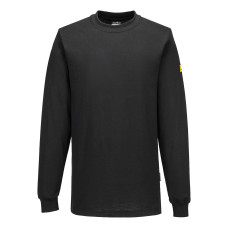 Portwest AS22 Anti-Static ESD T-Shirt L/S, Black M