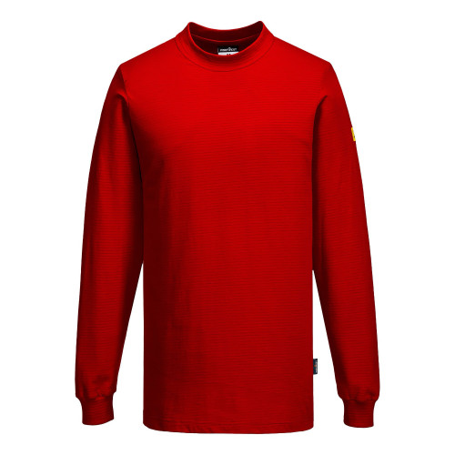 Portwest AS22 Anti-Static ESD T-Shirt, Deep Red L