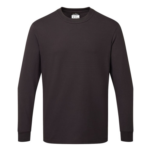 Portwest AS22 Anti-Static ESD T-Shirt L/S, Navy Blue L