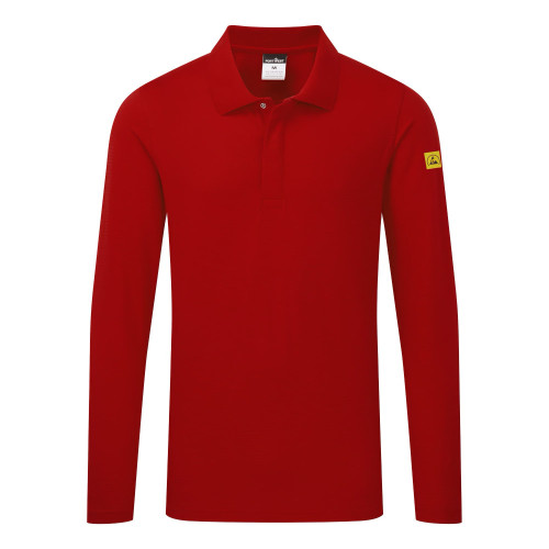 Portwest AS23 Polo ESD - Antistatica, Deep Red M