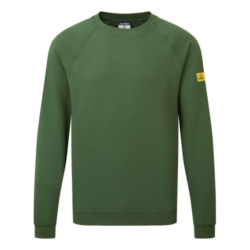 Portwest AS24 Felpa Anti Statica ESD, Verdone XXL