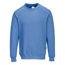 Portwest AS24 Anti-Static ESD Sweatshirt, Blue Hamilton L