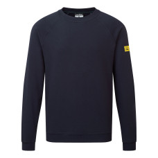 Portwest AS24 Anti-Static ESD Sweatshirt, Blue Navy L
